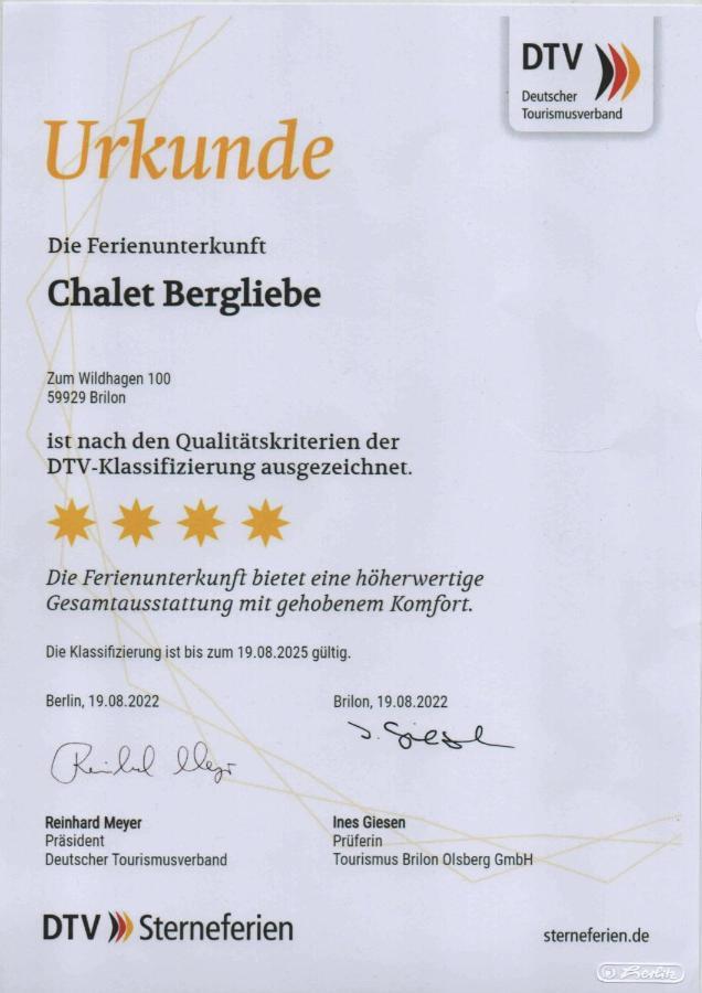 Chalet Bergliebe Брилон Экстерьер фото